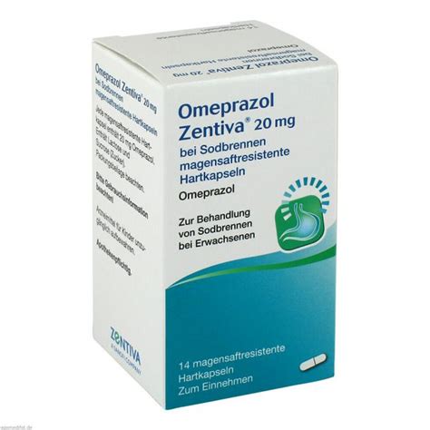 Omeprazol Zentiva Mg Bei Sodbrennen St Preisvergleich Pzn