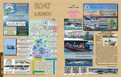 Lake St Clair Guide Magazine Dnr Boat Launches Open On Lake St Clair