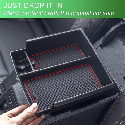 Buy TOPINSTALL Red Center Console Tray Compatible With Ford Bronco 2021