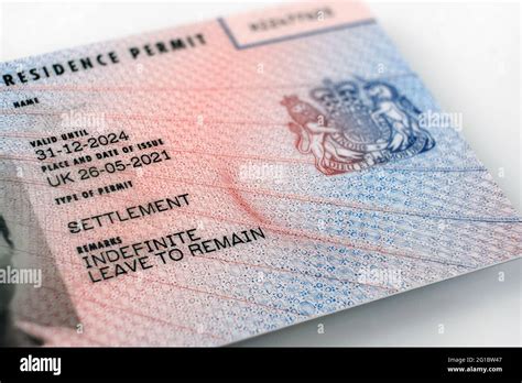 Uk Residence Card Hi Res Stock Photography And Images Alamy