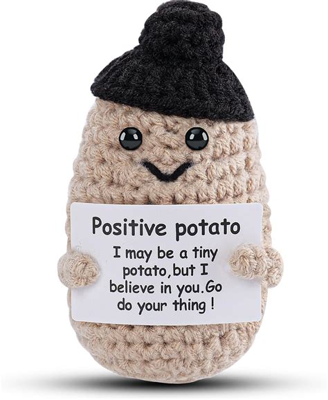 Amazon Jelutar Mini Funny Positive Potato Inch Knitted Doll