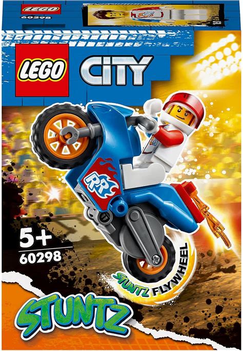 Lego City Stuntz Rocket Stunt Bike Set With Flywheel Powered Toy