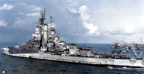 Uss Nevada Bb 36 At Ulithi Atoll 6 February 1945 2010x1030 R