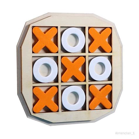 Tic TAC Toe jeu de société en bois jeux de société de stratégie pour