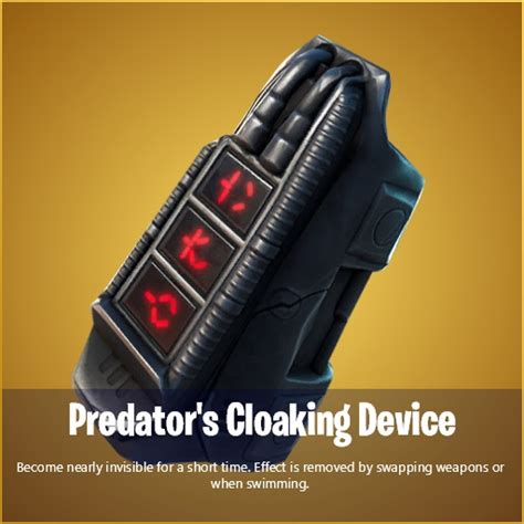 Fortnite Predators Cloaking Device How To Get New Mythic Item Ginx Esports Tv