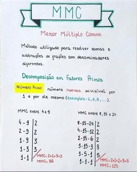Decomponha Em Fatores Primos 120 - COMPOSIÇÃO DE FATORES PRIMOS MMC de 120, 132, 20 = - brainly.com.br