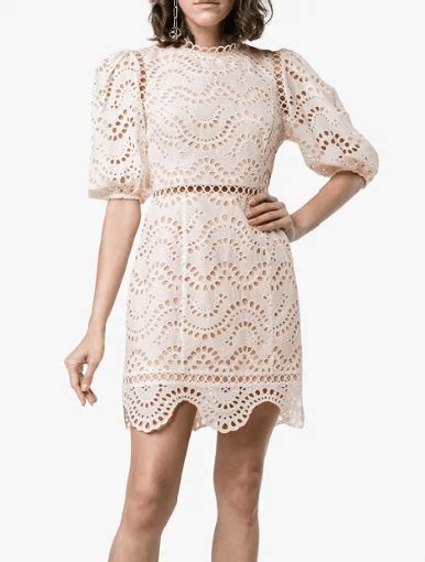 Zimmermann Jaya Wave Dress White The Volte