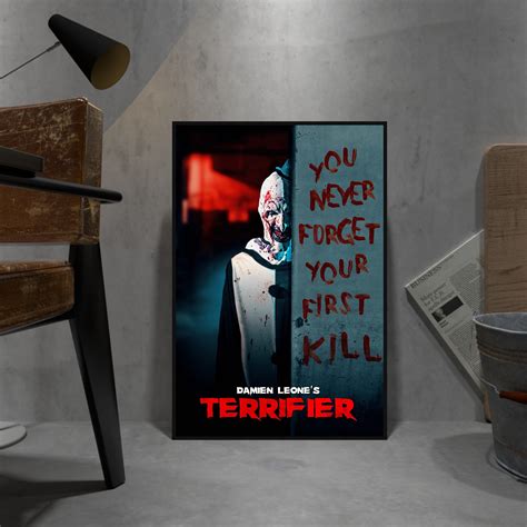 Terrifier Poster, Clown Wall Art, Wall Decor, Rolled Canvas Print, Movie Poster Gift - Etsy