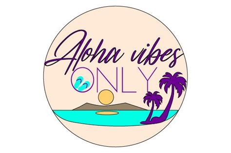 Aloha Vibes Only Svg Cut File By Creative Fabrica Crafts · Creative Fabrica