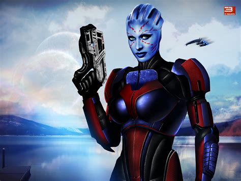 Mass Effect Asari Justicar Shepard V By Redliner On Deviantart