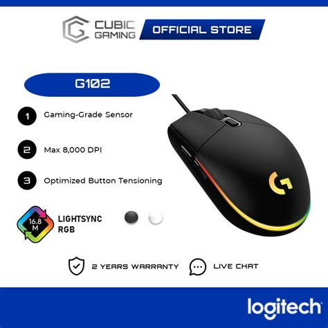 Logitech G102 Light Sync Gaming Mouse With Customizable Rgb Lighting6