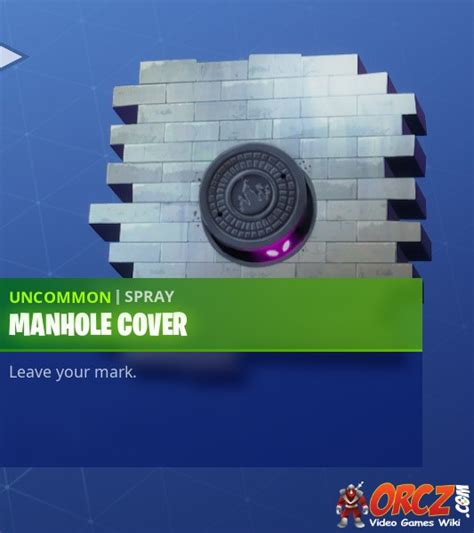 Fortnite Battle Royale Spray Manhole Cover The Video Games Wiki