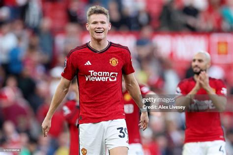 Scott Mctominay Of Manchester United Reacts Following Their Sides