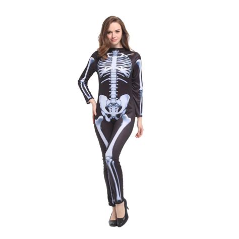 Shanghai Story Skeleton Costume Women Adult Halloween Cosplay Costumes