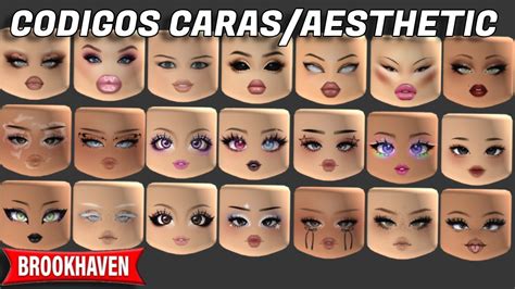 Códigos para CARAS AESTHETIC GRATIS en Brookhaven RP ROBLOX roblox