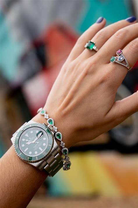 4 Majestic Matching Rolex Watches And Gemstone Jewelry Sets