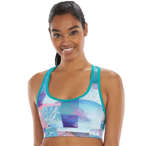 Fila Sport® Bra Runners High Impact Printed Sports Bra Kohls Printed Sports Bra Sports