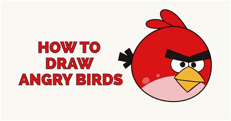 How To Draw Angry Birds Really Easy Drawing Tutorial