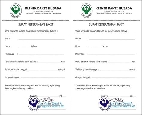 Contoh Surat Keterangan Istirahat Sakit Surat Keterangan Desain Contoh Surat Rlyzdp2gn2