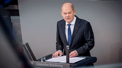 Regierungserklärung des Kanzlers im Bundestag Bundesregierung