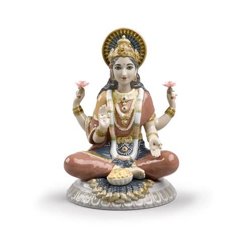 Lladro Classic Sculpture Goddess Sri Lakshmi Figurine Crystal Classics