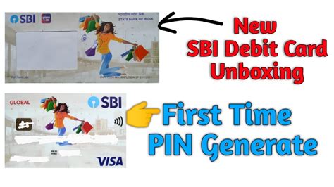 New Sbi Debit Card Unboxing First Time Pin Generate Full Process