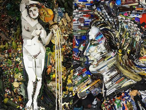 Artista Recrea Obras De Arte Con Elementos Reciclados Veoverde