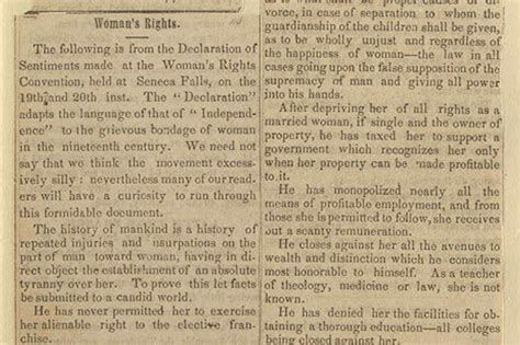 Seneca Falls Women S Rights Convention 1848