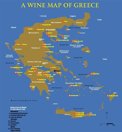 We Study Wine: Map of the Greek wine regions