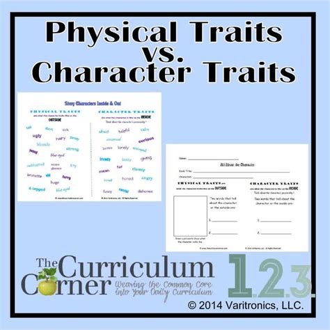 Physical Traits In Reading Character Trait Teaching Ela Reading