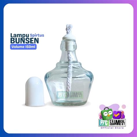 Jual Bunsen Kaca Lampu Spirtus 150 Ml Pemanas Bunsen Burner 150 Ml