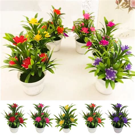 Mini Artificial Fakes Plants Succulent Potted Small Simulated Flowers