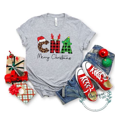 Cna Christmas Shirt Cna Merry Christmas Shirt Cna Xmas Shirt Etsy