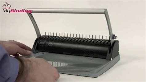 Gbc Bindmate Manual Comb Binding Machine Demo Youtube