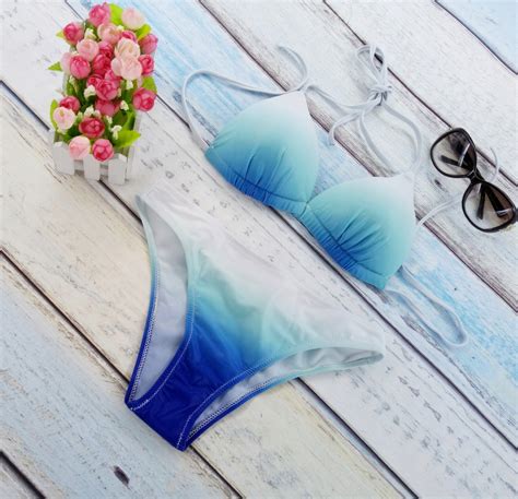 STRÓJ KĄPIELOWY BIKINI OMBRE SEXY BIAŁY BL Bibelocik Bibelocik