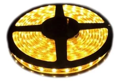 Tira Led Amarillo 5050 Exterior 5mts Led De Alto Brillo