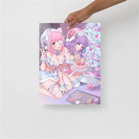 Fairy Kei Yumekawaii Pastel Anime Christmas Poster Art Print Etsy