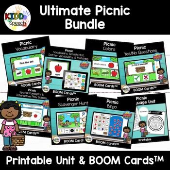 Picnic Language Unit And Boom Cards Bundle For Pre K Speech Therapy