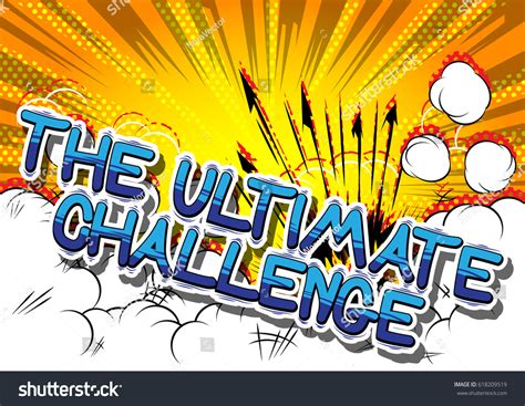 Ultimate Challenge Comic Book Style Word Stock Vector Royalty Free