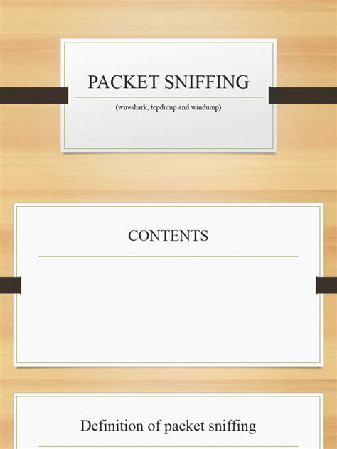 PACKET SNIFFING | PDF | Computer Network | Security