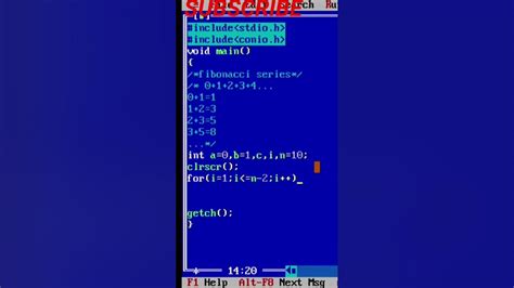 Fibonacci Series In C Programming Shorts Viralshorts Coding