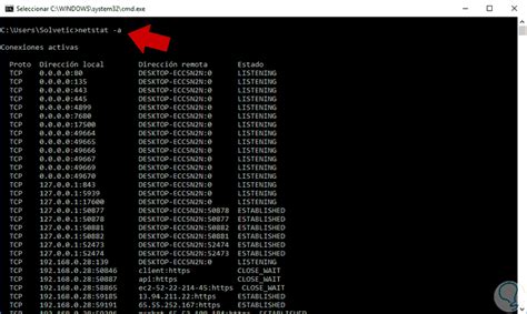 Ver Puertos Abiertos Comando NETSTAT Windows Y Linux Solvetic