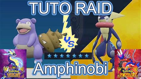 Amphinobi Tuto Raid 7 étoiles Pokemon Ecarlate et Violet YouTube