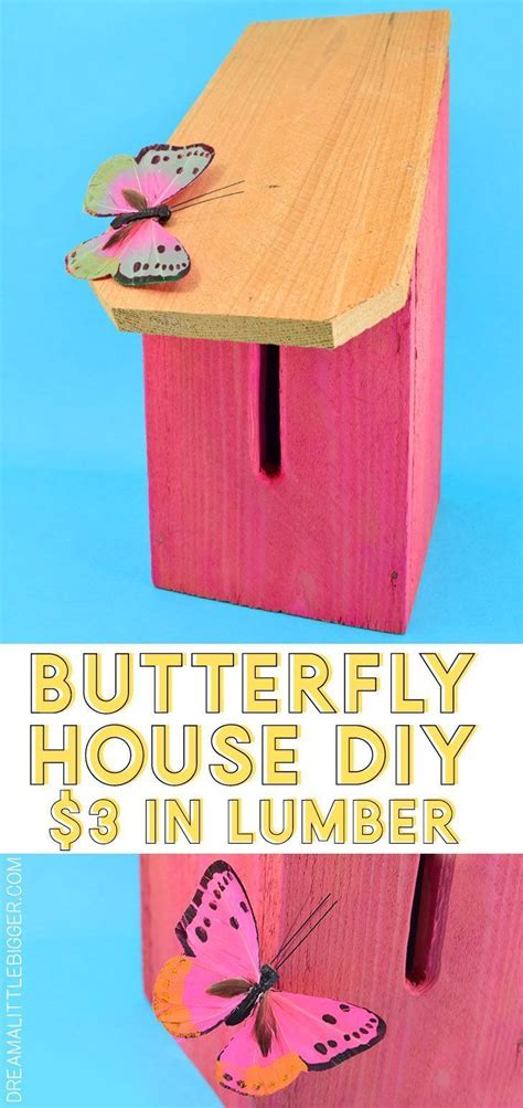 Build A Butterfly House With 3 In Lumber Butterfly House Diy