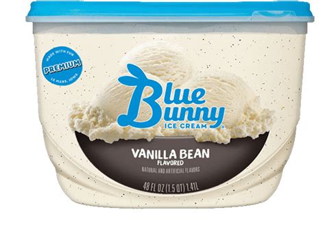 Blue Bunny Premium Vanilla Bean Ice Cream 48 Fl Oz Walmart