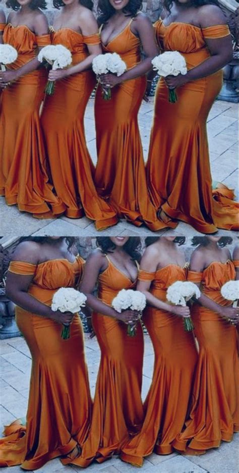 Pin On Burnt Orange Bridesmaid Dresses