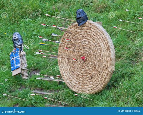 Archery target stock image. Image of firing, coordination - 61942081