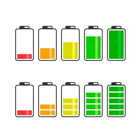 Premium Vector Battery Icon Set Vector Battery Energy Symbol Collection