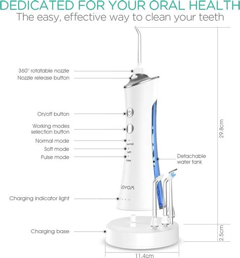 VOYOR Irrigador dental de agua para dientes irrigador oral portátil