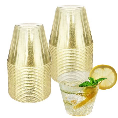 50 Piezas Vaso De Plástico Desechable Vaso Transparente Vaso De Boda